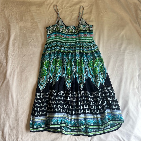 Raya Sun Indie Boho Cotton Sundress – Size Large - Picture 2 of 5